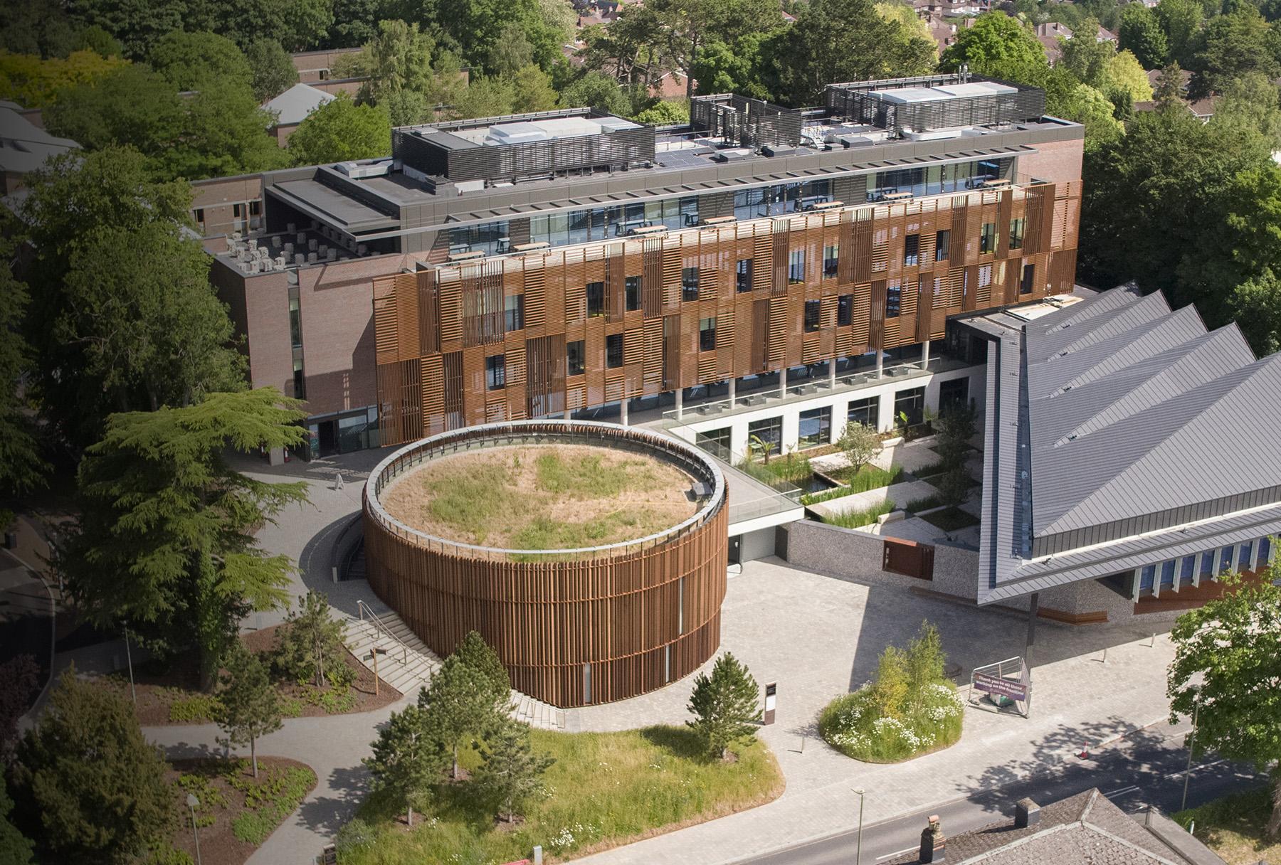University of Winchester aerial shot